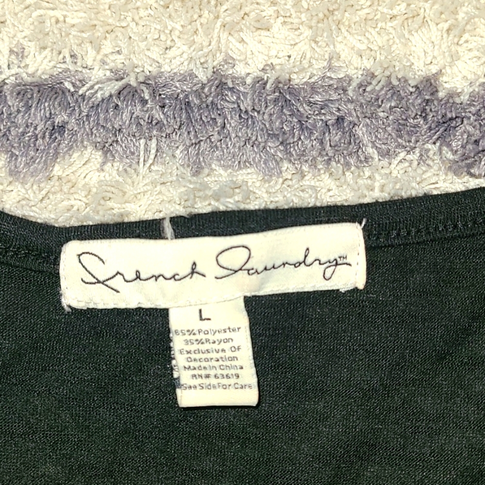 Black Ruffled Top - Picture 4 of 4